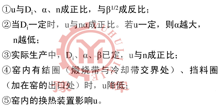 影響回轉(zhuǎn)窯產(chǎn)量因素